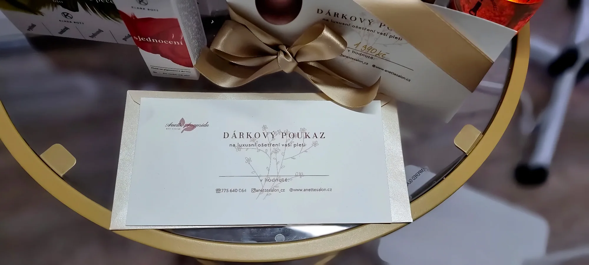 Dárkový poukaz na kosmetické ošetření pleti